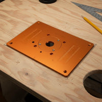 Router Table Insert Plate DIY Modification Router Insert Plate Centering Hole