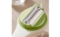 Stainless Steel Vegetable Peeler with Collection Cup Serrated Handheld Vegetable Peeler with Container Sharp Easy to Clean for Home Cooks, Kitchen, Meal Prep