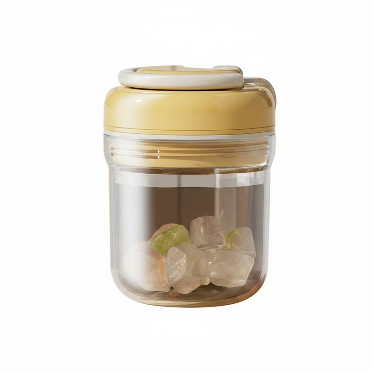 Portable Ice Tumbler Leakproof Seal 2-in-1 Ice Maker Cup Easy to Clean Drinkware for Office, Outdoor