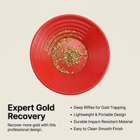 Gold Washing Pan for Prospecting, Manual Gold Washing Tool for Rivers, Lightweig #variant:Flame Red