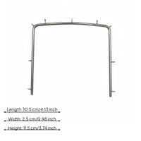 Metal Rubber Barrier Frame Protruding Pins Oral Barrier Frame Curved Top