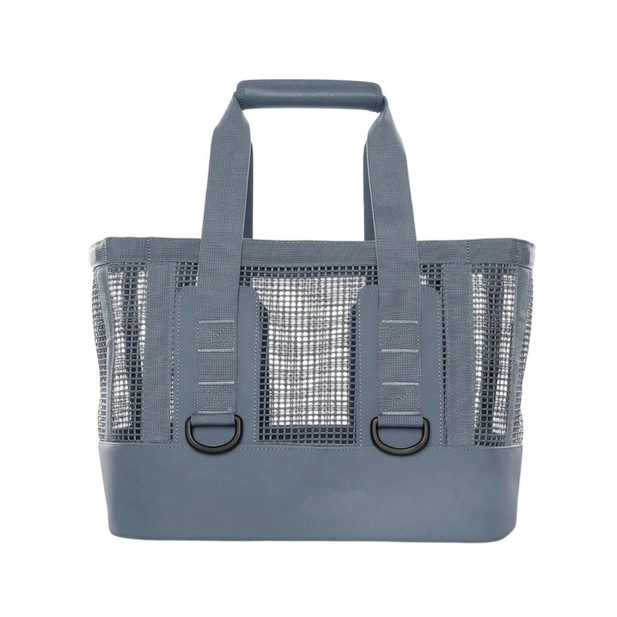Mesh Tote Bag Reinforced Equipment Bag with D Rings Structured for Pool, Boat