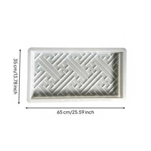 Stepping-Stone Form Embossed Paving Stone Form Shallow Outdoor Building