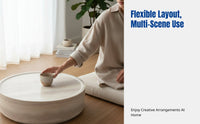 Wabi-Sabi Stone Coffee Table, Modern Minimalist Living Room Table, Creative Designer Side Table Set