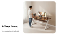 Gaming Desk Computer Table Home Workstation Thickened Desktop Sturdy Frame Modern Design Suitable for Professionals Teenagers Bedroom Dorm Room