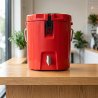Commercial 8L Insulated Beverage Dispenser with Faucet for Milk Tea Shops Outdoor Picnics Cold Storage