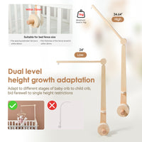 Wooden Baby Crib Mobile Holder for Cross-Border Sales