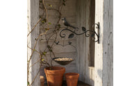 Wall-Mounted Bird Feeder Scrollwork Wall Mounted Bird Feeder Foliage Accents