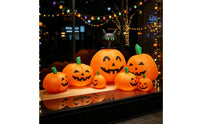 Yard Inflatable Cat on Pumpkin Outdoor Inflatable Pumpkin with Cat Holiday Lighted