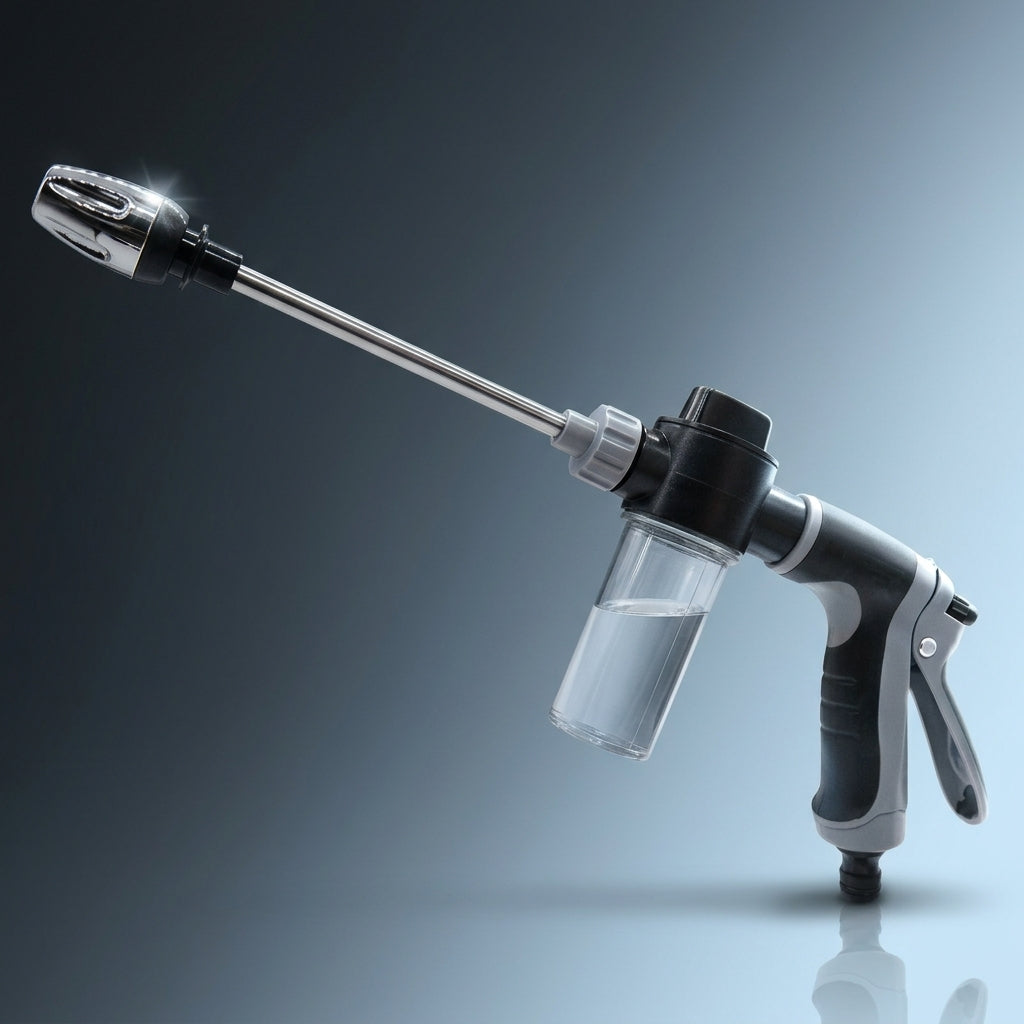 Pressure Washer and Foam Lance for Car Cleaning, High Pressure Garden Sprayer with Car Wash Foam Sprayer, 300g Bundled Set, 34cm and 42cm