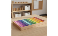 Rainbow Acrylic Blocks Sensory Development Translucent Building Cubes Material Translucent Stacking Blocks for Kids, Young Children