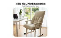 Foldable rest Lounger paddinged Comfort Adjustable Sleeper Chair sturdy Frame