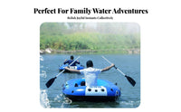 Automatic Inflation Inflatable Dinghy Thickened Design Portable Fishing Boat Puncture-Resistant Boating Equipment Long-Lasting for Anglers, Outdoor Enthusiasts, Families