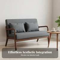 Upholstered Dining Armchair Retro Design Cafe Furniture Set stain-resistant Fabric Sturdy Metal Legs for Interior Designers
