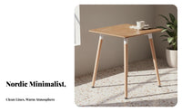 Multi-Functional Mid-Century Modern Design Table Sturdy and Stable Simple Negotiation Table Strong Load-Bearing Home Furniture Easy Assembly for Restaurant Owners, Homeowners, Apartment Dwellers, Cafe, Small Areas, Office, Living Room