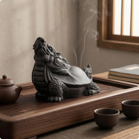 Chinese-Design Dragon-Turtle Ornament Reclining Design Dragon-Turtle Figurine