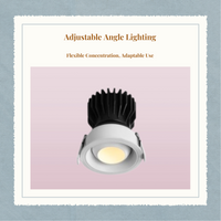 Adjustable anti-glare LED spotlight