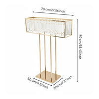 Wedding Decor Stand Metal Frame Crystal Hanging Display Decorative for Hotel, Stage