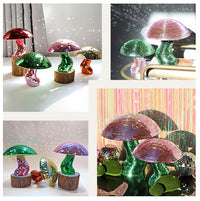 跨境新品Mushroom Disco Ball 镜面玻璃蘑菇迪斯科球装饰摆件