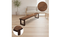 Solid Wood Dining Bench Minimalist Dining Room Bench Rustic Furniture Farmhouse for Entryway
