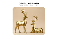 2 Pieces Luxury Design Standing and Sitting Deer Decor Exquisite Craftsmanship Standing and Sitting Deer Set Elegant Design