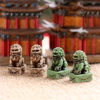 20 Pieces Miniature Foo Dog Statue for Desktop Display