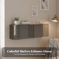 Clear Acrylic Book Ledge Shielding Front Lip Transparent Wall Cubby Heavy Duty