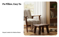 Upholstered Low Square Stool space-saving Design Upholstered Ottoman for Living Room