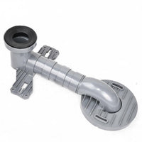 Toilet Shifter Odor Blocking Toilet Drain Offset Adapter Clog-Resistant Design Waste Tube Shifter for Restroom Renovation