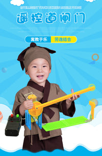 科技小制作DIY升降道闸门 手工线控科学实验教具STEAM科普小发明