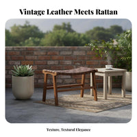 Foldable Woven woven seat Chair Wabi-Sabi Aesthetic Outdoor Furniture Portable