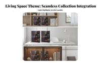 Car Display Box with Door | Wall-Mounted Design, High-see-through, Toy Car Display Cabinet with Door, for Hobby Rooms