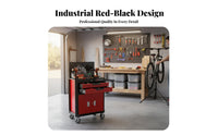 Multi-Function Mobile Tool Cabinet Heavy-Duty Mechanic Tool Cart Easy Mobility Workshop Equipment High-Capacity for Technicians, DIY Enthusiasts, Homeowners, Auto Repair Shop, Factory, Warehouse, Basement