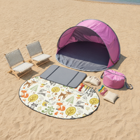 Pop-Up Beach Tent for 3-4 People, UV Protection Sun Shelter