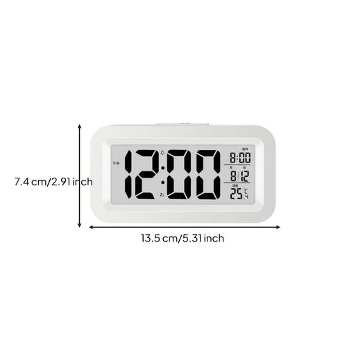 Rechargeable Alarm Timepiece Quiet Temperature Alarm Timepiece Night Light