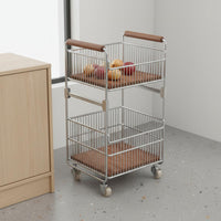 Tiered Laundry Basket Layered Rolling Laundry Basket Movable