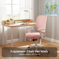 Adjustable Student Chair Support Adjustable Kids Desk Chair High-Elastic Cushion for Students, Teenagers, Study Room, Home, Bedroom