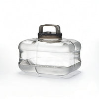 Tea Container with Tube Clear Container with Wide Mouth Sturdy for Camping