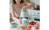 Hand Crank Snow Cone Machine Easy to Clean Household Shaved Ice Maker for Home