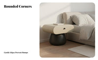 two-levellevel cumulusShaped Table Cute Appearance Bedside Stand polished Rounded Edges