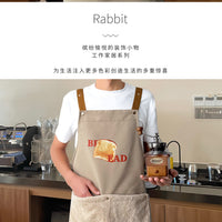 可擦手围裙厨房家用2026新款做饭餐饮专用防水防油可拆卸调节logo