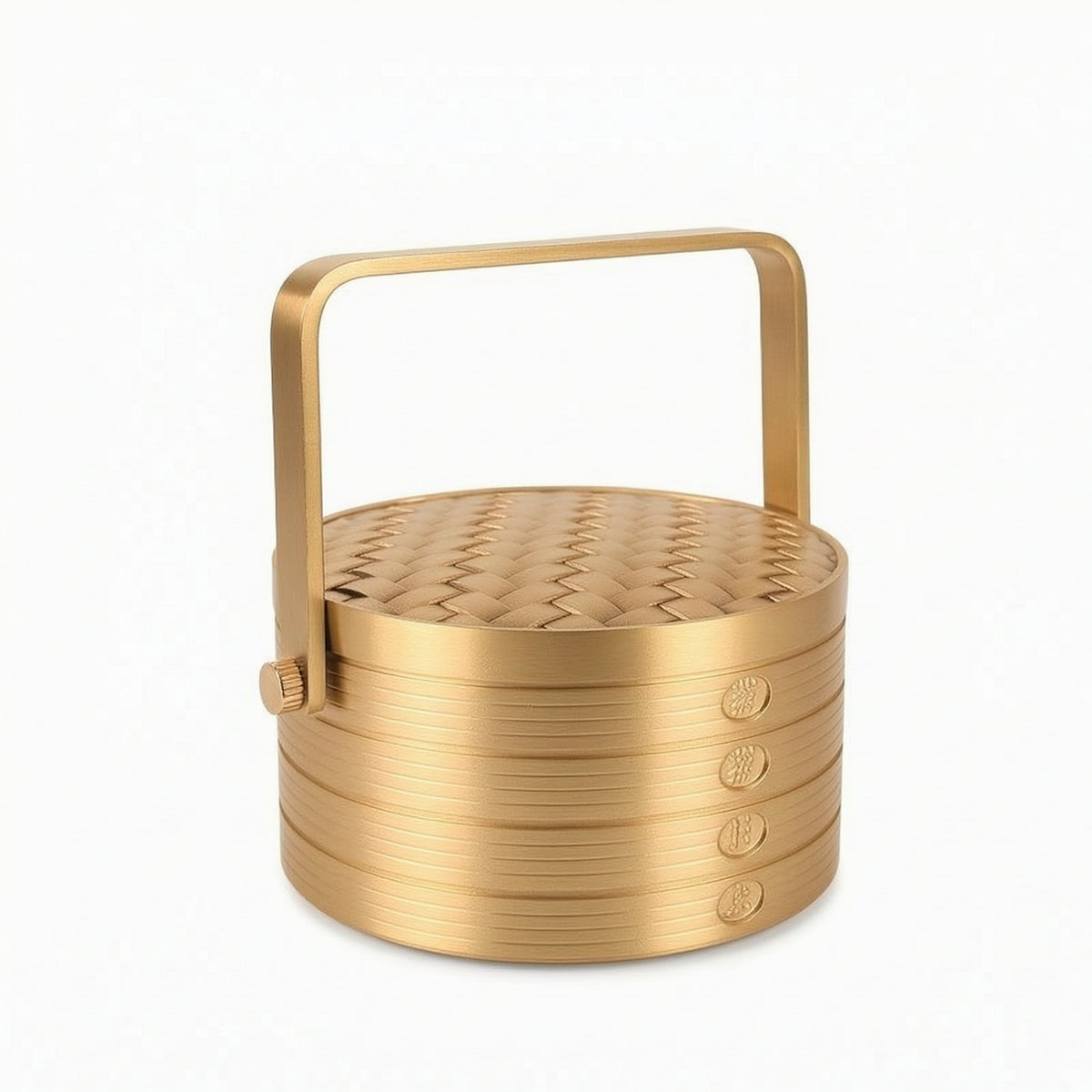 Tea Canister with Handle Decorative for Kitchen Counter, Coffee Table