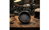 Matte Black 7-Inch Headlight Shell Universal Fit 7-Inch Headlight Housing Round Hardware Sturdy for Cafe Racer Projects