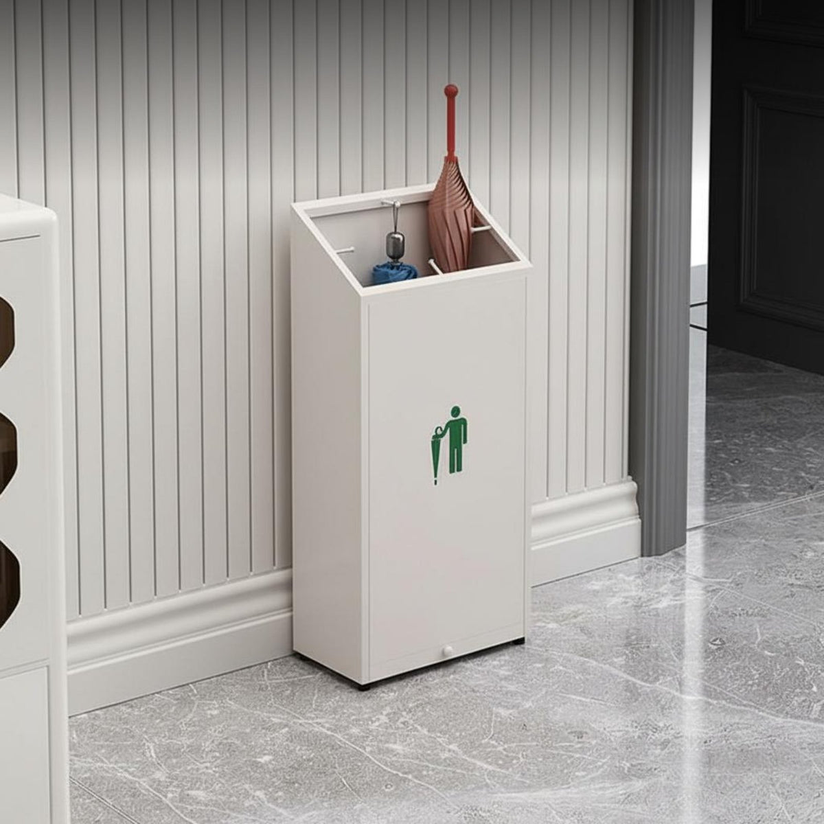 Nordic Metal Umbrella Stand with Drip Tray