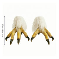 Bird Feet Costume Accessory Textured Bird Claws Yellow for Cosplayers