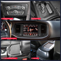 Dodge Charger 2016-2021 Gear Shift Panel Trim and Center Console Air Conditioning Panel Cover Set (5 Pieces)
