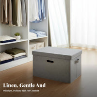 Lidded foldable container Large Capacity Lidded textile Box Foldable Design