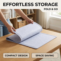 Space Saving Storage Felt Mat with Foldable Design for Adults, Portable with Non-Slip Padded Surface, Large Work Area for Home Solving
