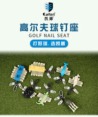 Caiton高尔夫球钉座便携球钉夹手套毛巾夹高尔夫配件携带钥匙扣