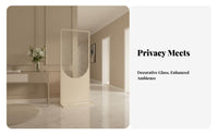 tool-free Installation Freestanding Divider Movable Design Freestanding Fluted Panel French French design Partition Screen Light-Transmitting for Apartment Dwellers, Interior Designers, Entryway, Entrance Hall, Living Room, Restaurant